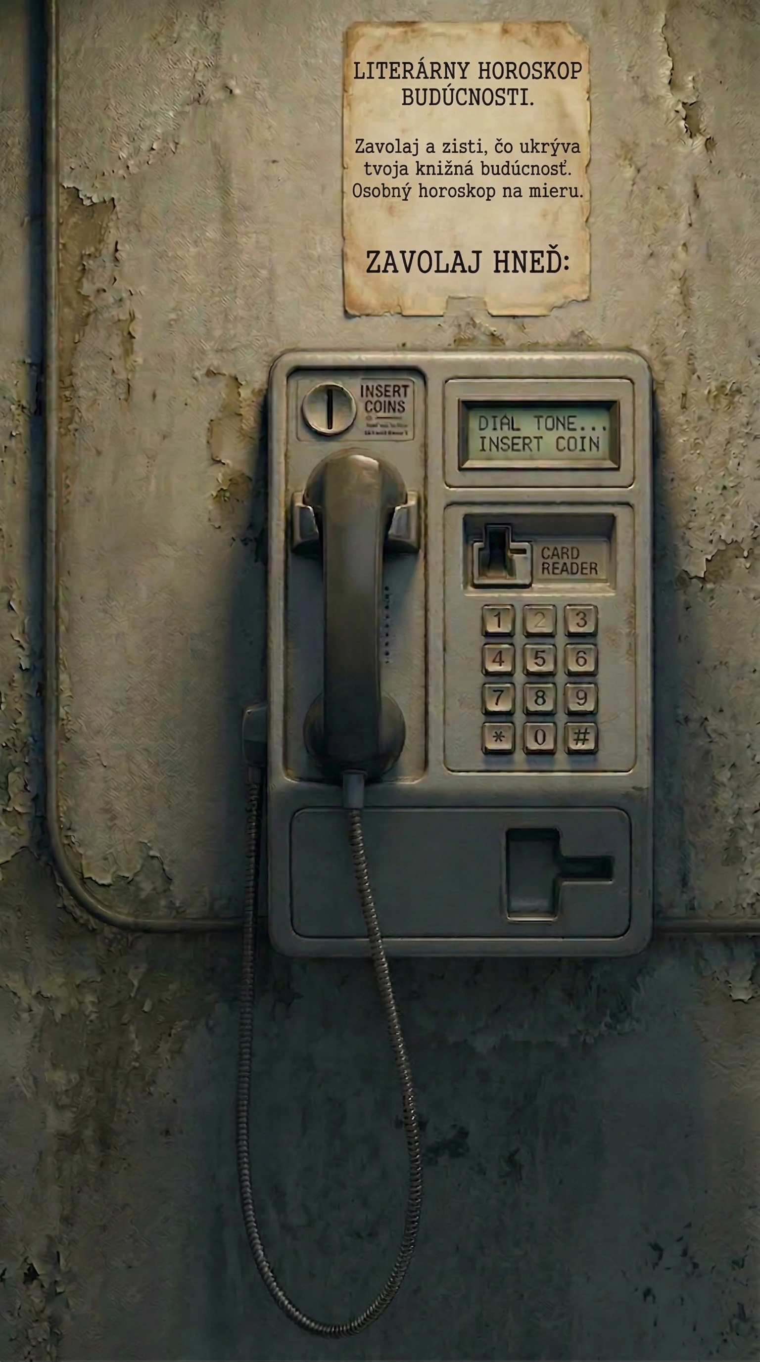 Telefón v telefónnej búdke